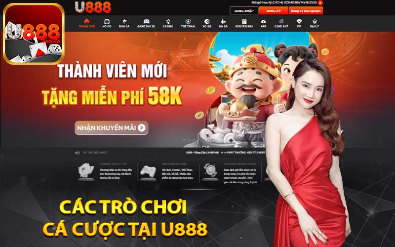 Các trò chơi cá cược tại U888