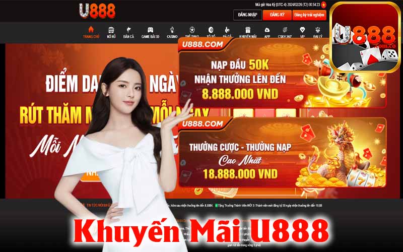 Khuyến mãi U888 siêu hot