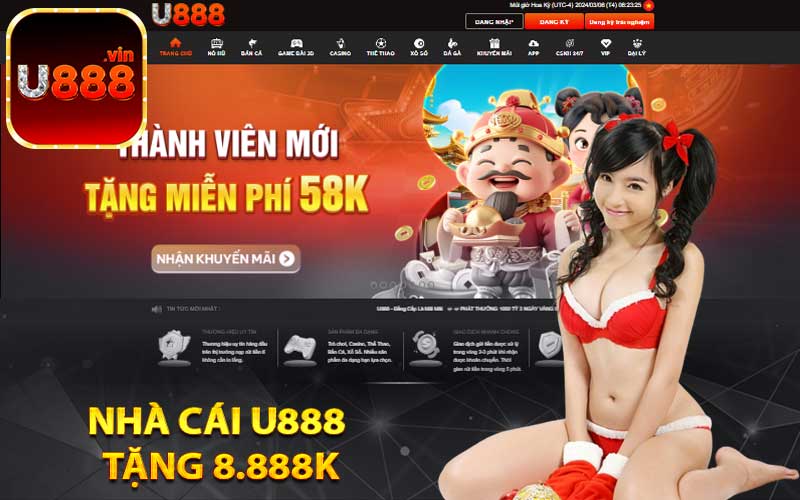 Nhà cái U888 tặng 8.888K