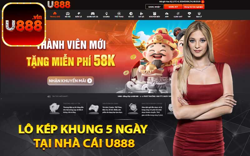 Lô kép khung 5 ngày tại nhà cái U888